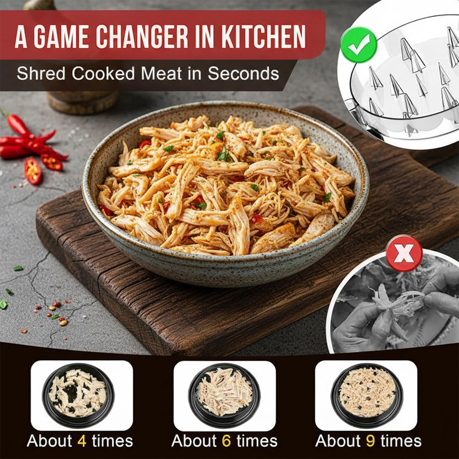 ShredMate Chicken Shredder Tool