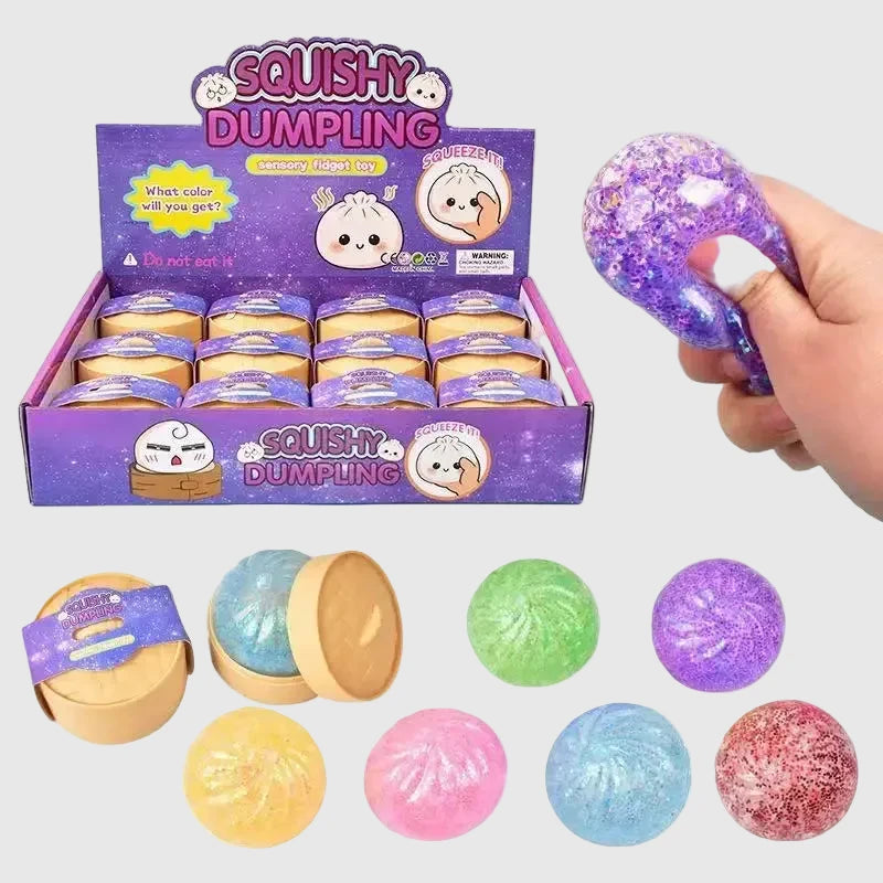 Mini Glitter Dumpling Squishy