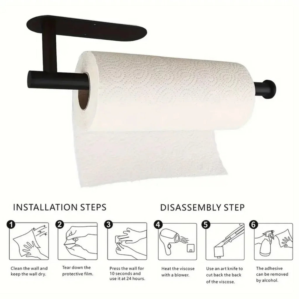 LunarGrip Adhesive Paper Towel Holder