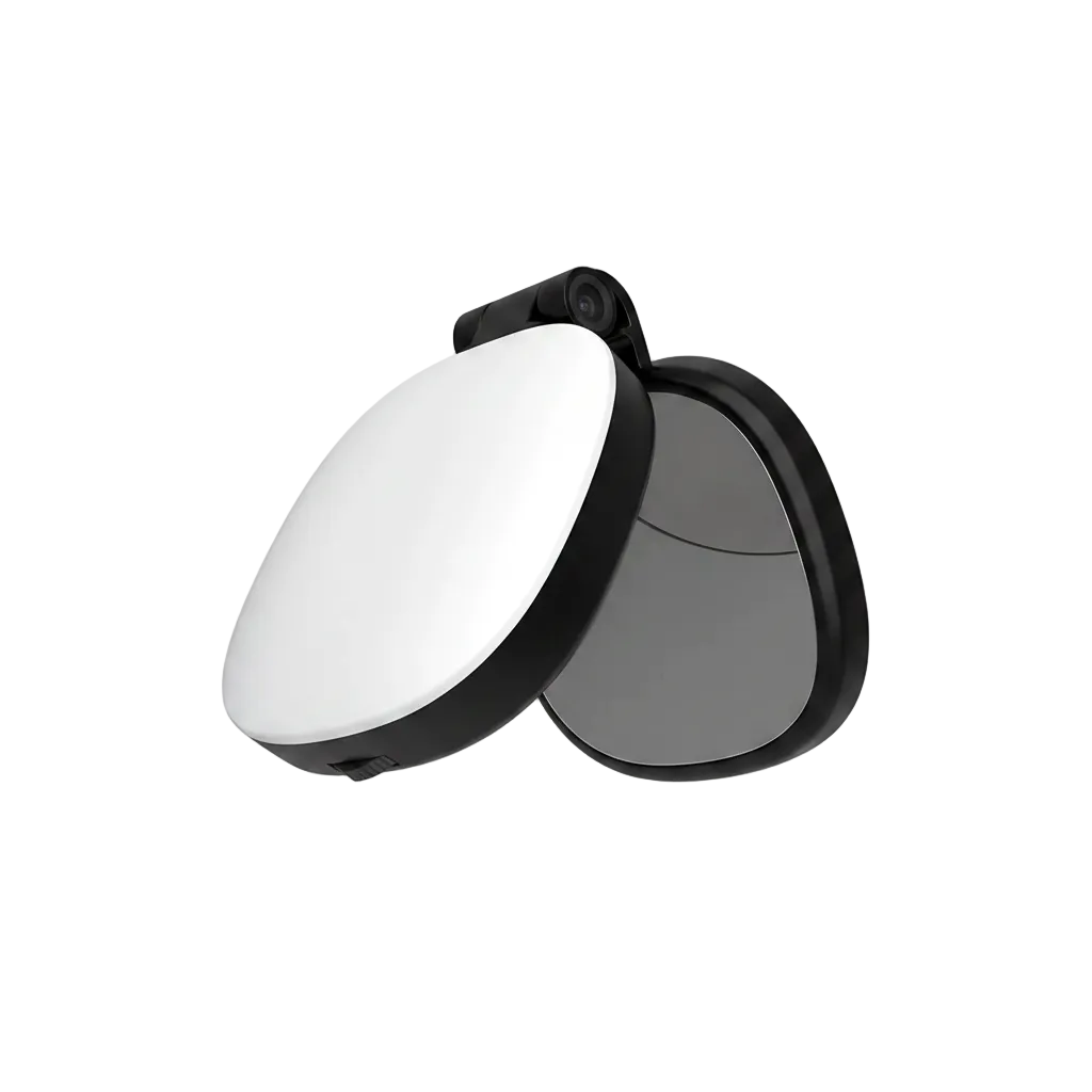 LunaGlow Magnetic 2-in-1 Selfie Mirror & Mini Fill Light