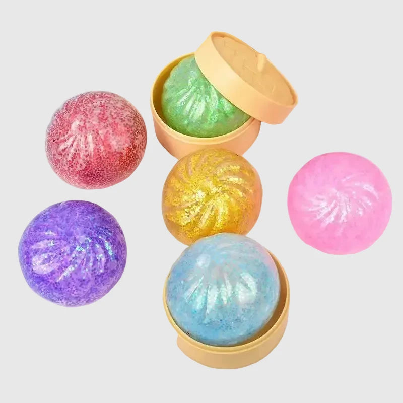 Mini Glitter Dumpling Squishy
