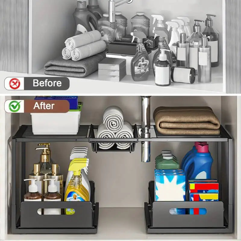 LunarSlide Under Sink Storage Organizer