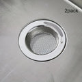 LunarFlow Premium Stainless Steel Sink Strainer (2-Pack)