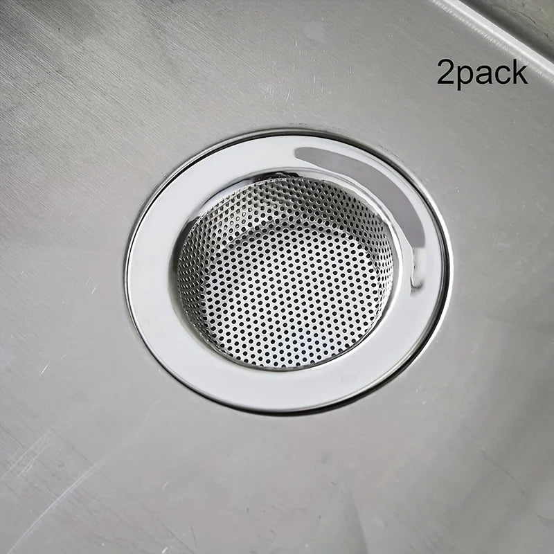 LunarFlow Premium Stainless Steel Sink Strainer (2-Pack)