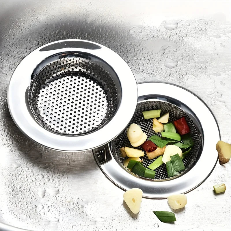 LunarFlow Premium Stainless Steel Sink Strainer (2-Pack)